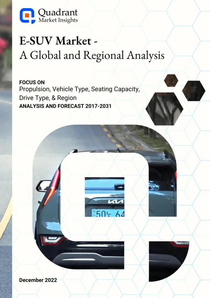 Report Cover Image of E-SUV Market Industry Growth Forecast and Market Analysis